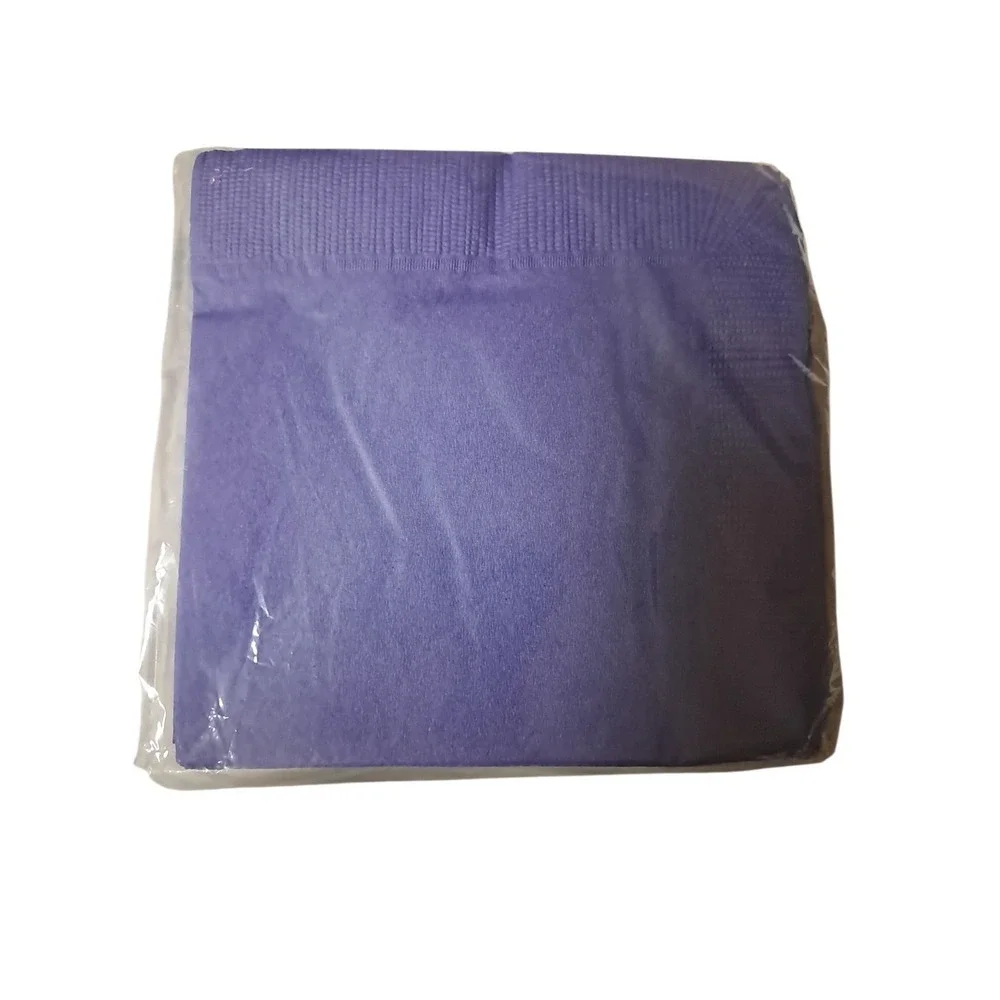 Purple Beverage Napkins 50 Count 2 Ply